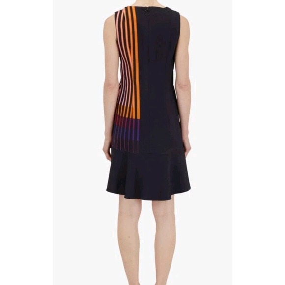 AKRIS PUNTO Dress Women's US 6 / UK 10 Sleeveless Striped Crepe Shift‎ $1290 NWT - Picture 3 of 9